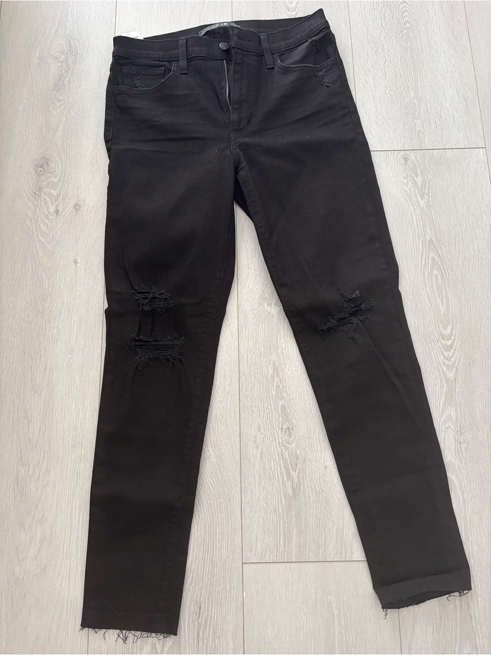 Joe's Jeans Black Distressed Skinny Jeans